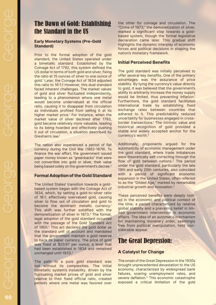 Gold Standard Abandonment  at george magazine
