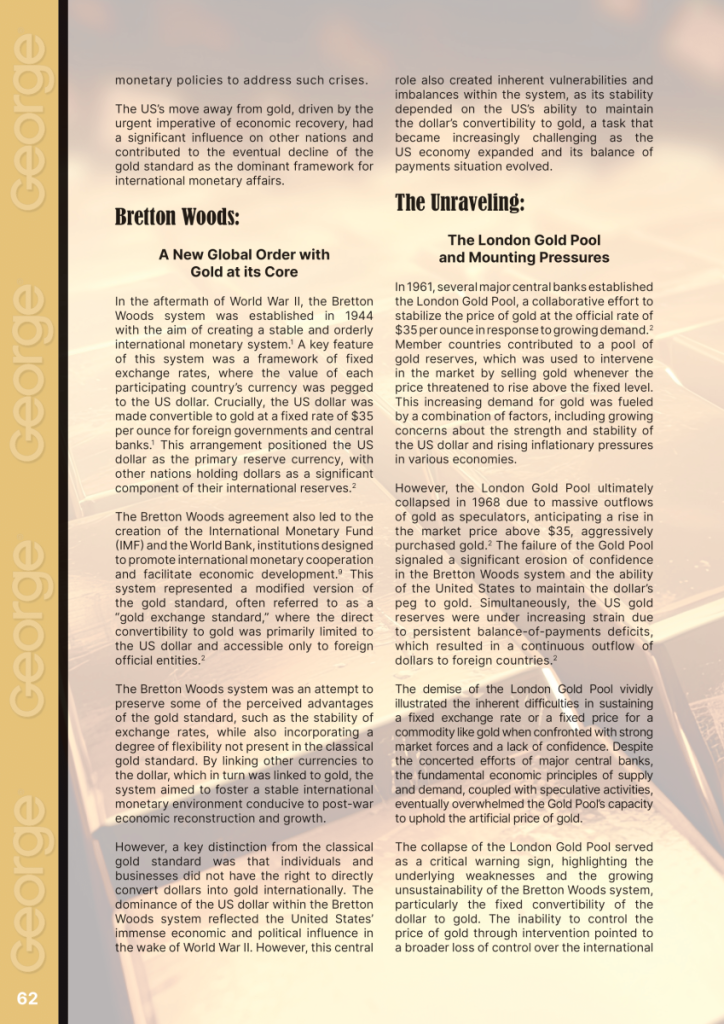 Gold Standard Abandonment  at george magazine