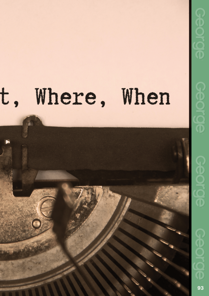A Return to Real Journalism  at george magazine