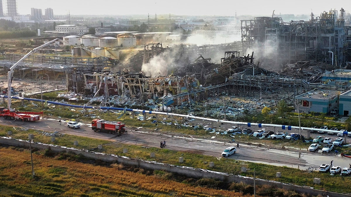 China chemical plant explosion leaves at least 5 dead  at george magazine