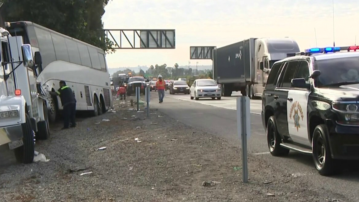 Los Angeles tour bus crash leaves 1 dead, 32 hospitalized on Mother's Day  at george magazine
