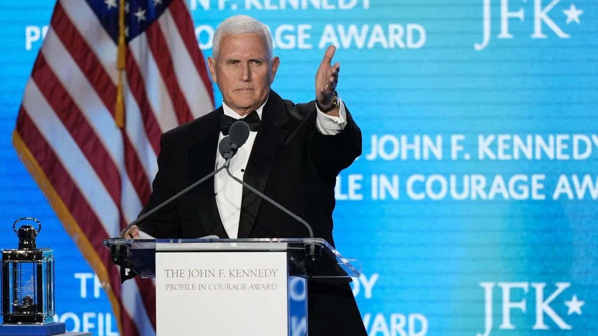 Former Vice President Mike Pence honored by Kennedy family in receiving the JFK 'Profile in Courage Award'  at george magazine