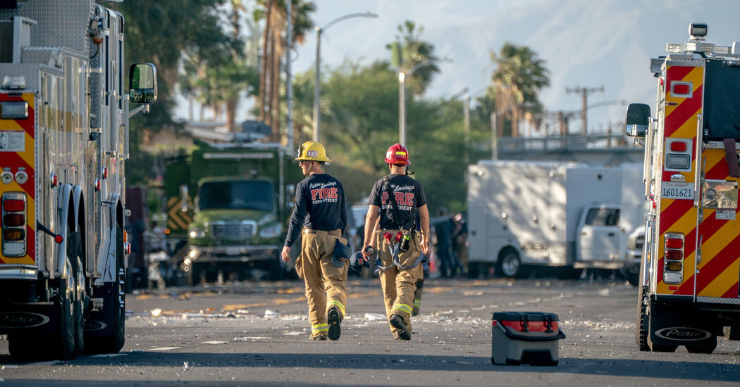 Suspect Identified in Palm Springs Bombing and Is Said to Have Died in Blast  at george magazine
