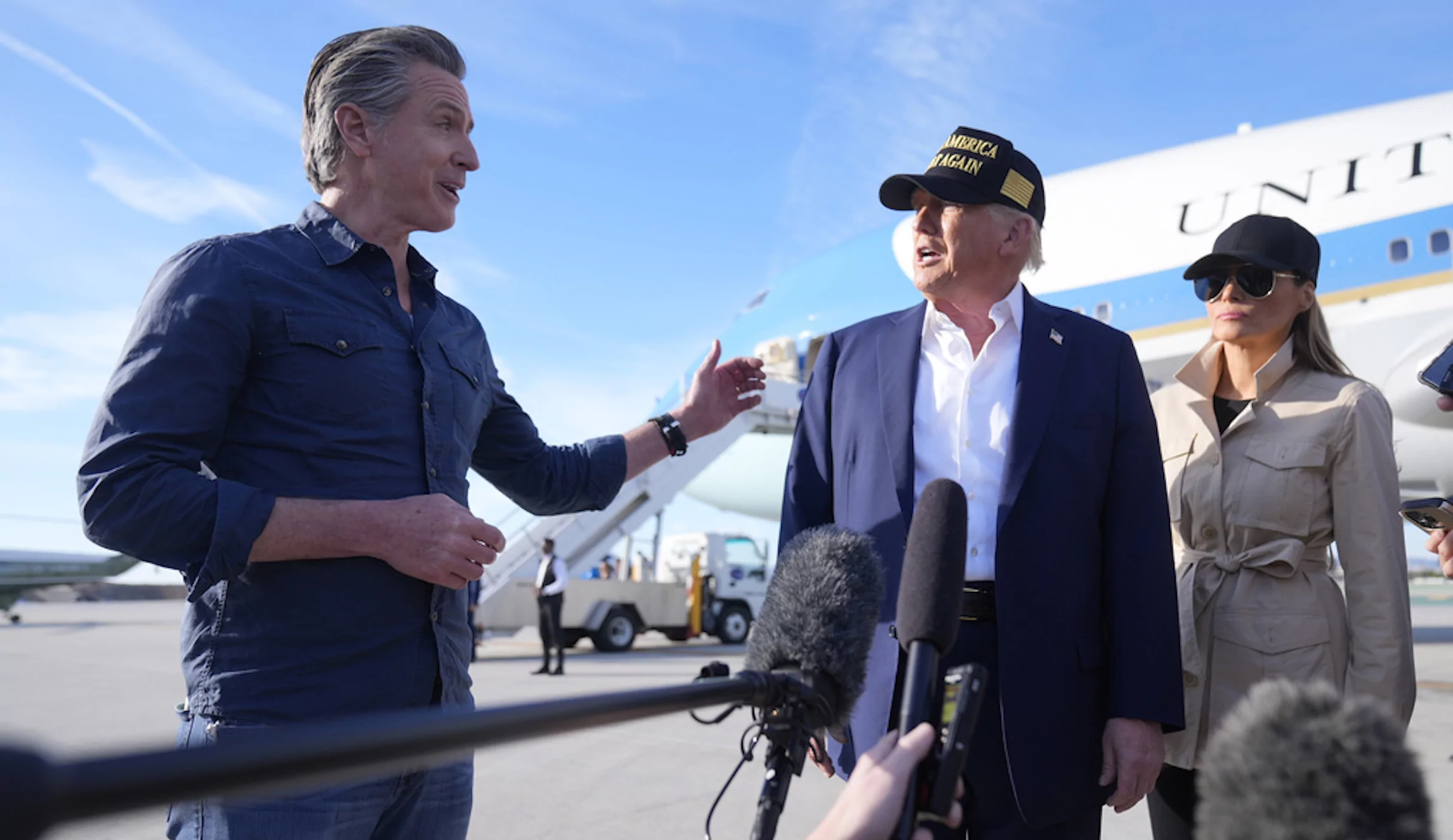 Newsom looks to team up with Trump on federal film tax credit  at george magazine