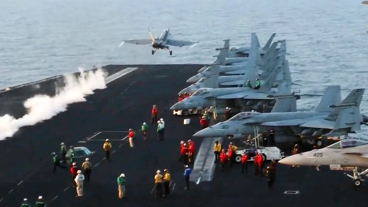 Second Navy fighter jet goes overboard from Truman aircraft carrier, pilots ejected  at george magazine
