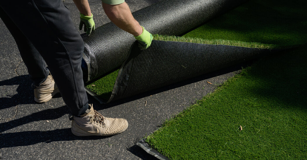 Is Fake Grass Safe? A Manufacturer Sues to Stop a Discussion.  at george magazine