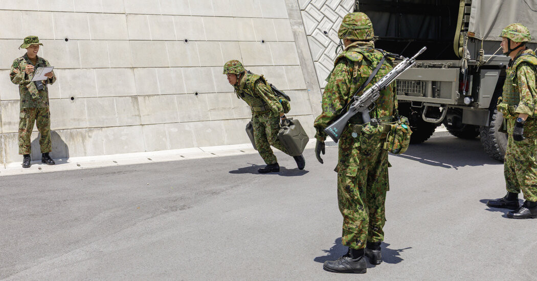 Japan Flexes Its Military Muscle at China, and Trump  at george magazine