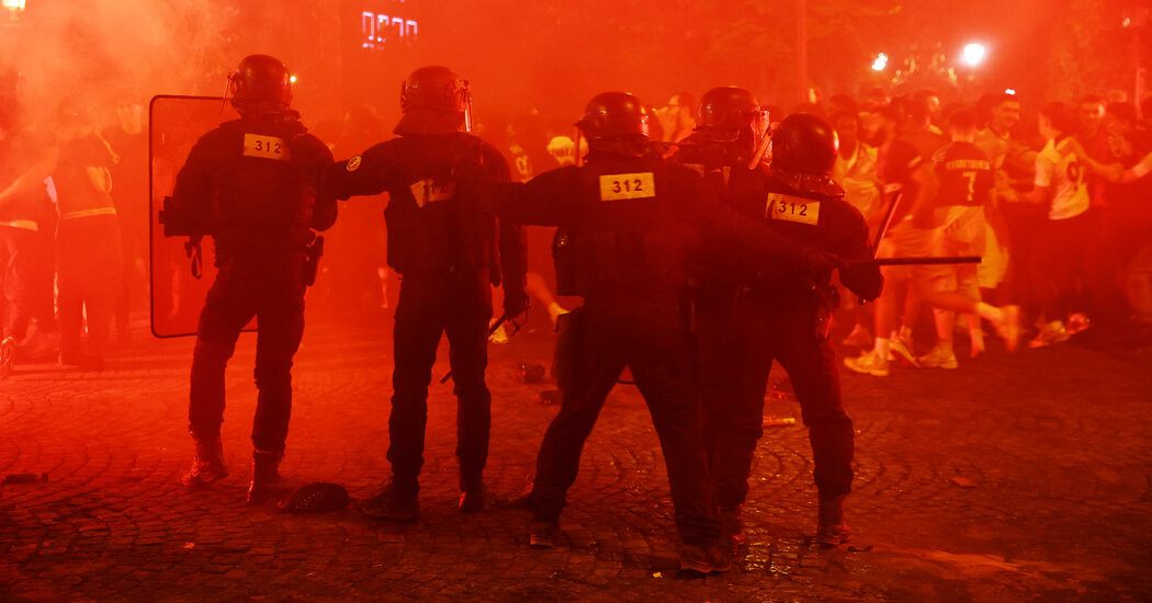 Jubilant PSG Fans Cause Chaos in France  at george magazine
