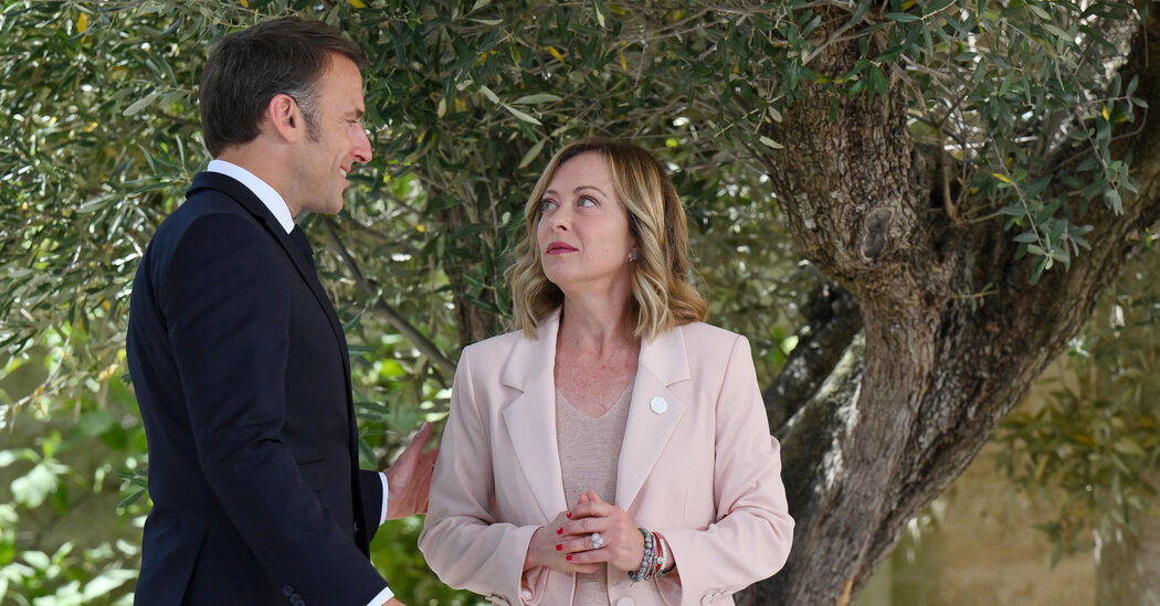 Macron and Meloni Meet, Searching for Unity in a World of Conflict  at george magazine