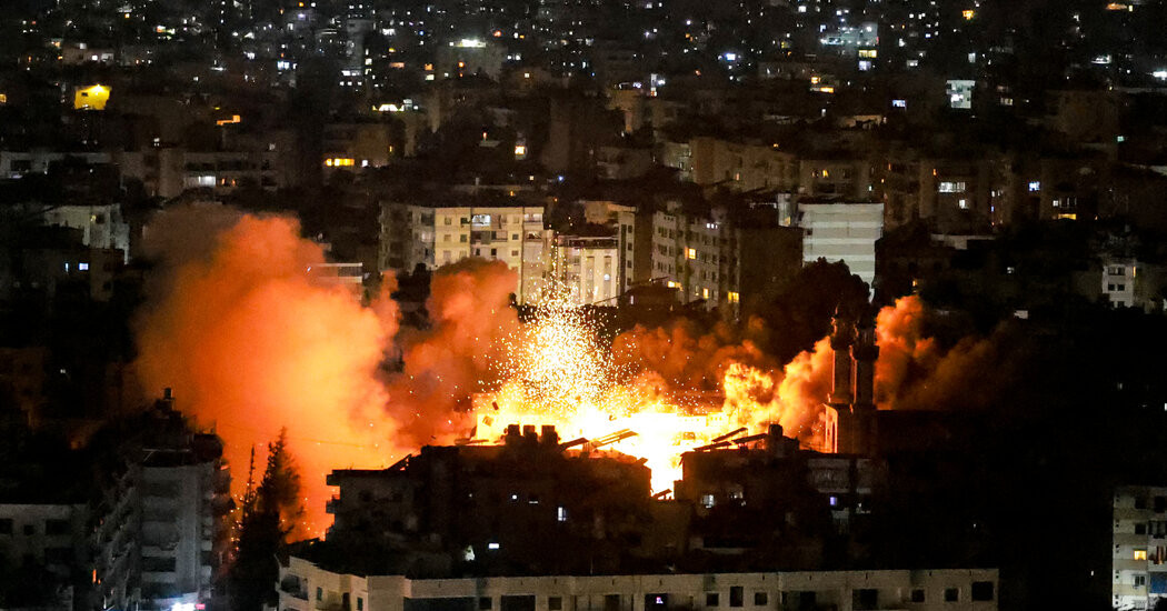 Israel Bombs Beirut Outskirts, Citing Hezbollah Drone Workshops  at george magazine