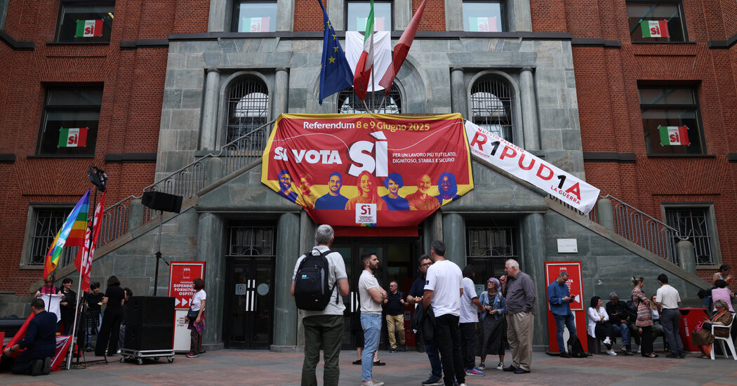 Italians Prepare to Vote in Citizenship Referendum  at george magazine