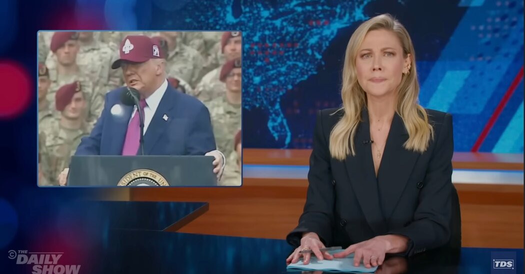 Desi Lydic Wants Trump to Leave the Troops Alone  at george magazine