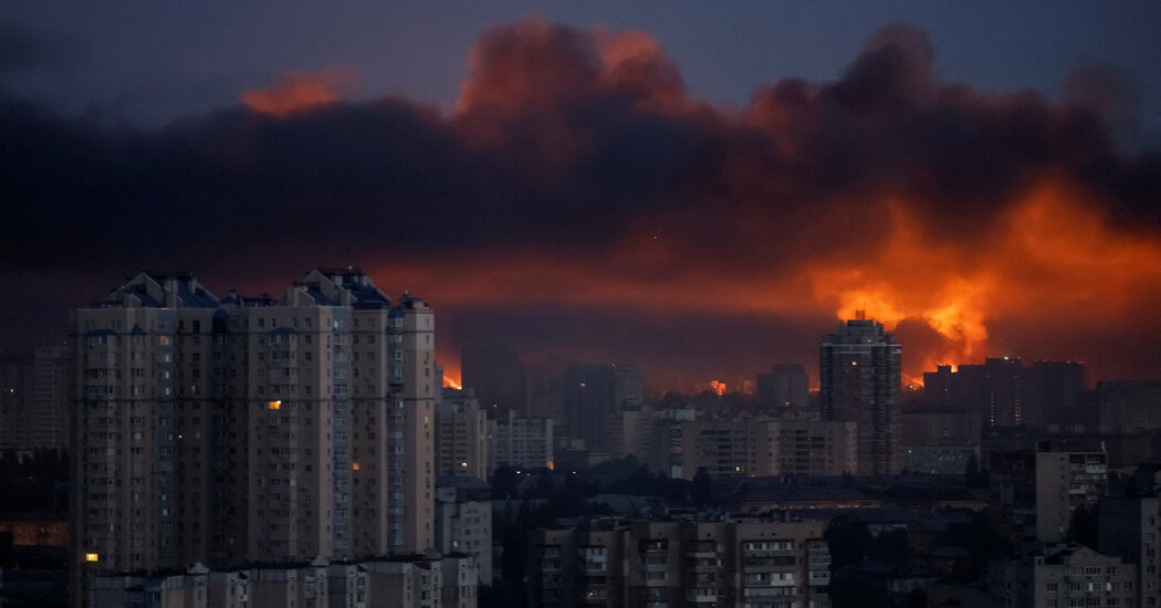 Russian Drone and Missile Strikes on Kyiv Kill at Least 14  at george magazine