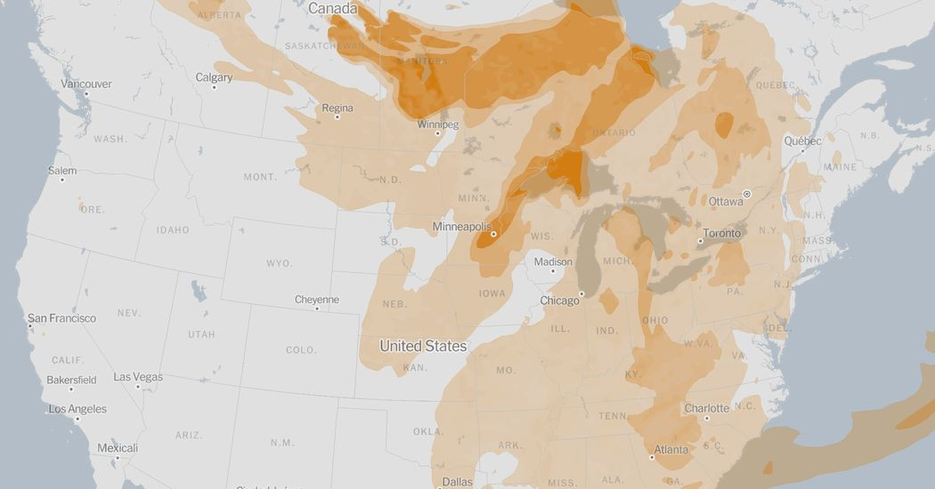Smoke From Canadian Wildfires Blankets the Upper Midwest  at george magazine