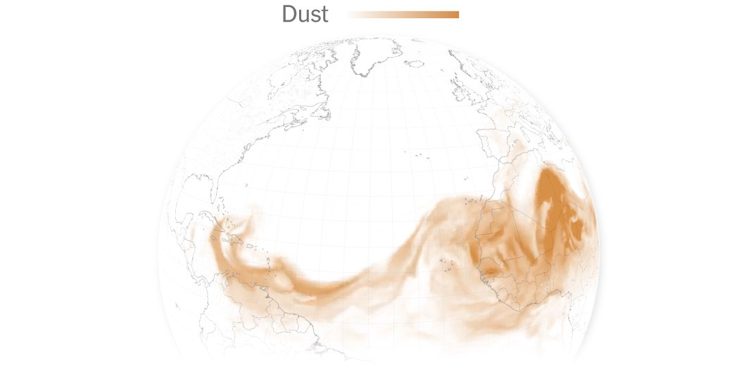 Saharan Dust Is Expected to Ramp Up Over Florida on Thursday  at george magazine