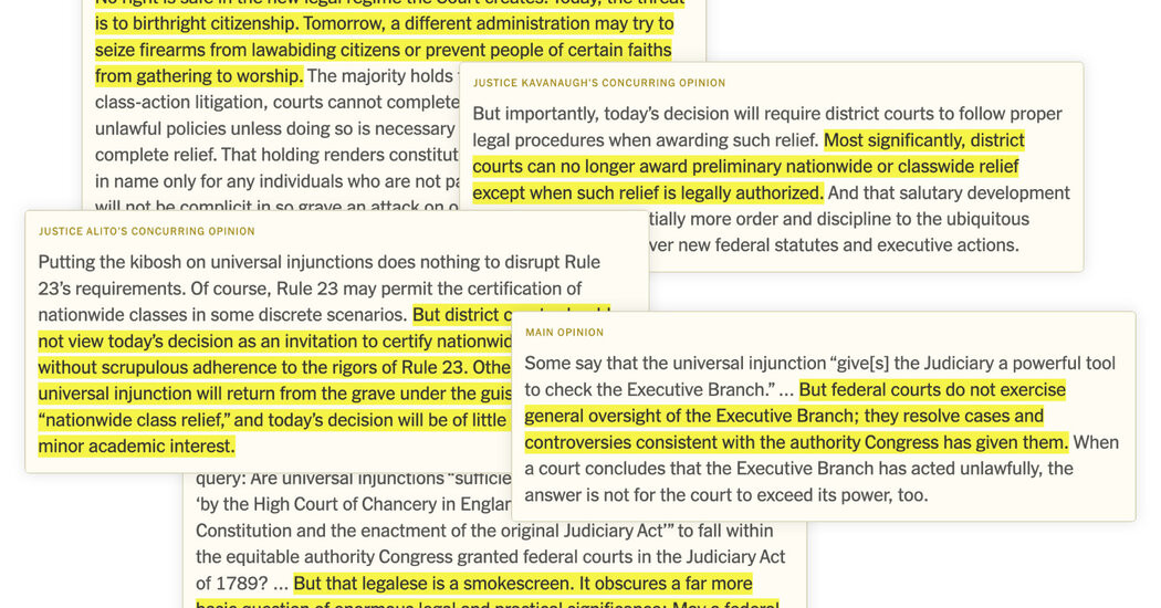 Highlights of the Citizenship Ruling (That Was Really About Universal Injunctions)  at george magazine