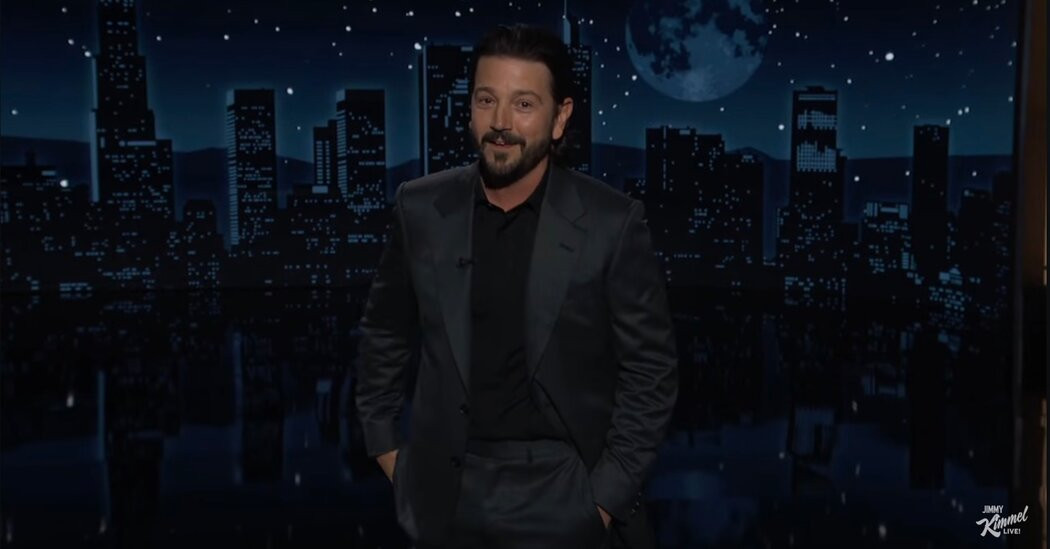 Diego Luna Gives Jimmy Kimmel the Gift of Fox News Coverage  at george magazine