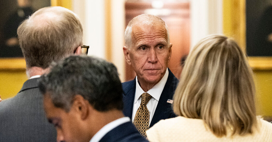 Thom Tillis, Republican Senator, Won’t Seek Re-election Amid Trump’s Primary Threats  at george magazine
