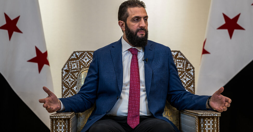 Trump Lifts Sanctions on Syria, Tightening His Embrace of Its New Leader  at george magazine