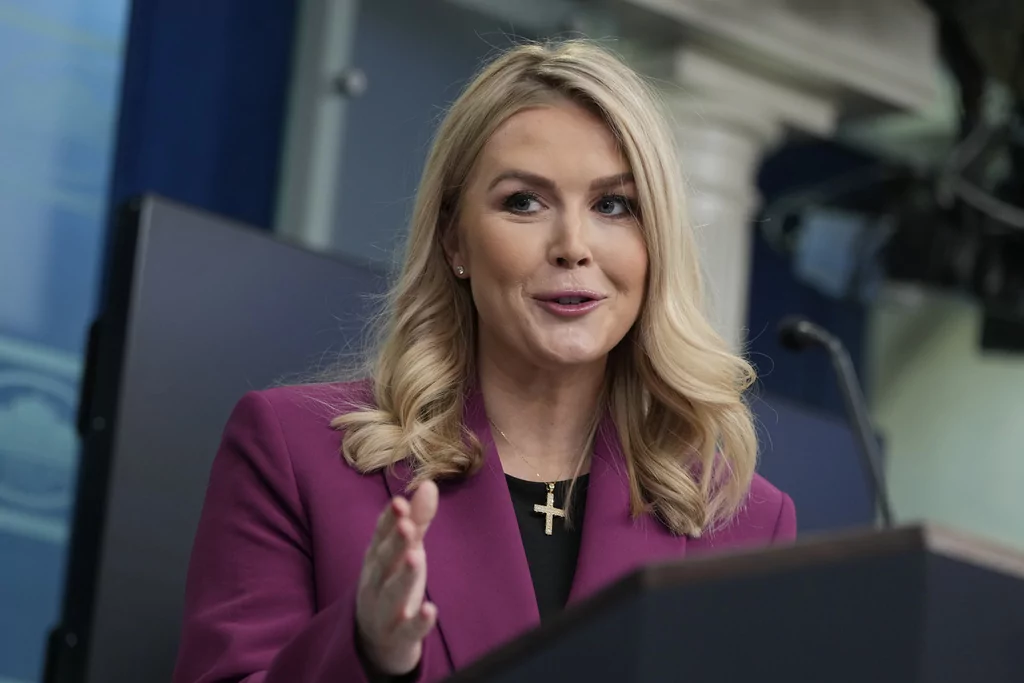 WATCH LIVE: Leavitt holds White House Press Briefing  at george magazine