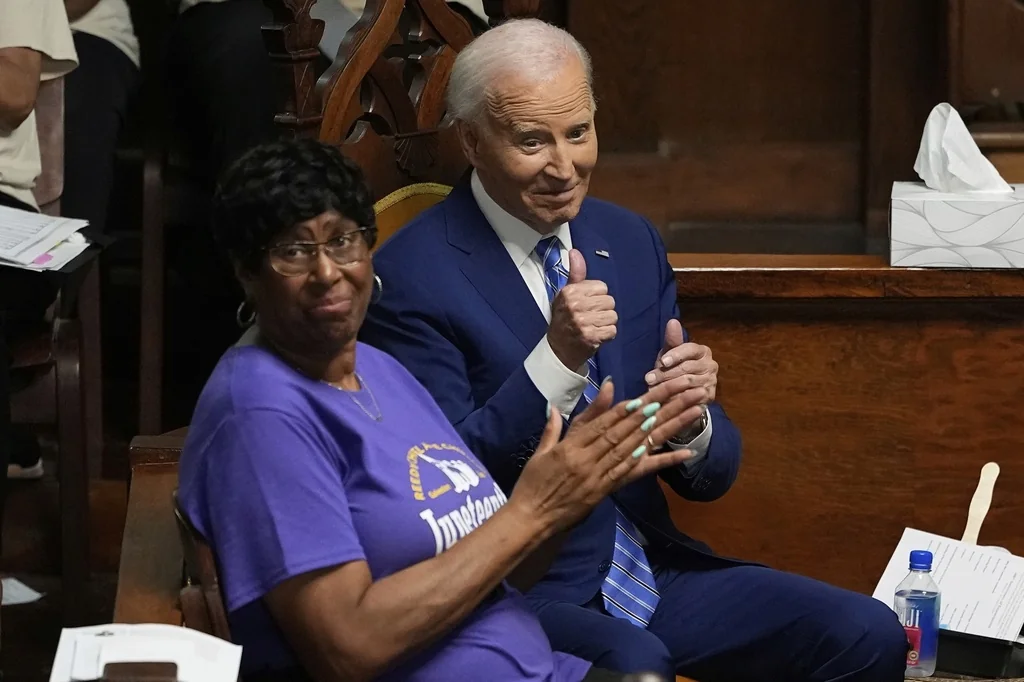 Biden takes swipes at Trump in Juneteenth speech  at george magazine