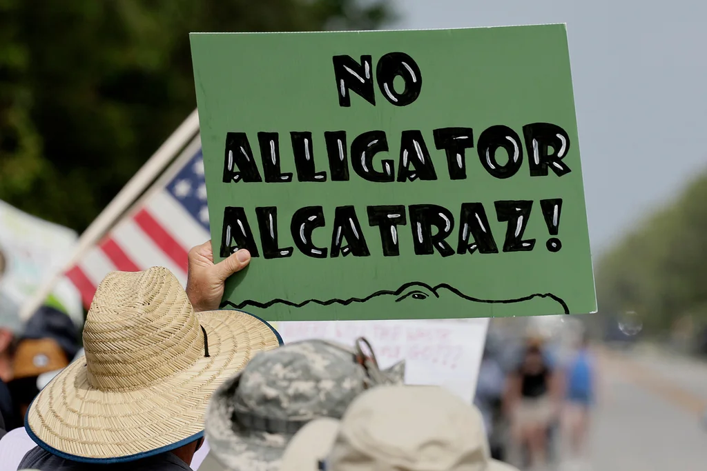 Trump to visit ‘Alligator Alcatraz’ ICE detention center in Florida Everglades  at george magazine