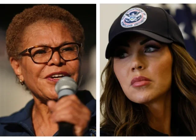 Bass scolds former House colleague Noem after Padilla detainment: ‘I do not recognize you’