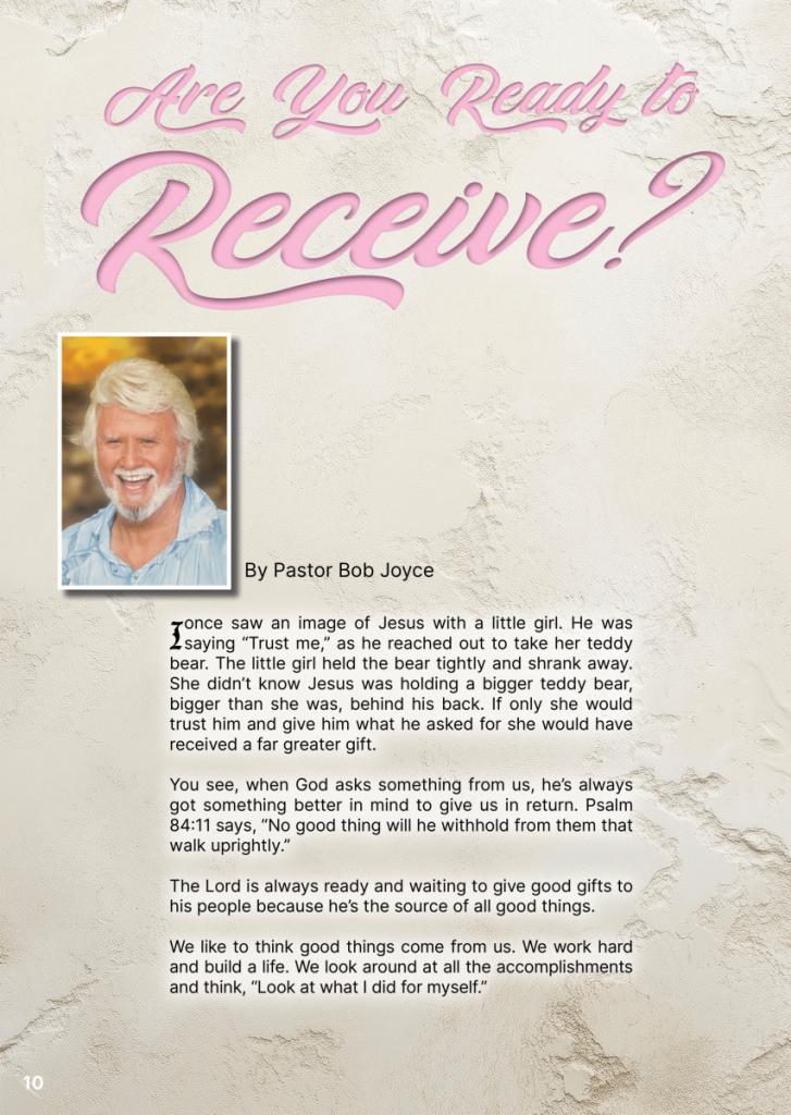 Are You Ready, in God’s Eyes, to Receive?  at george magazine