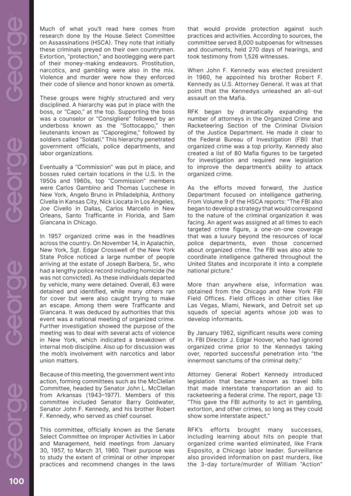 Robert Kennedy and the Mafia  at george magazine