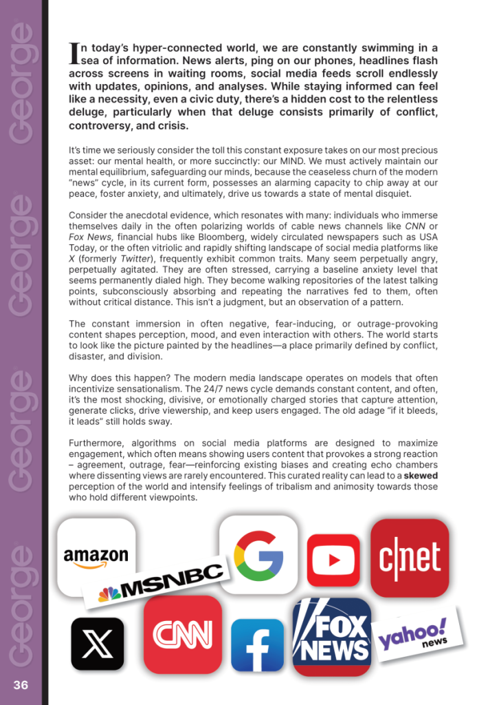 Is Your News Feed Driving You Crazy?  at george magazine