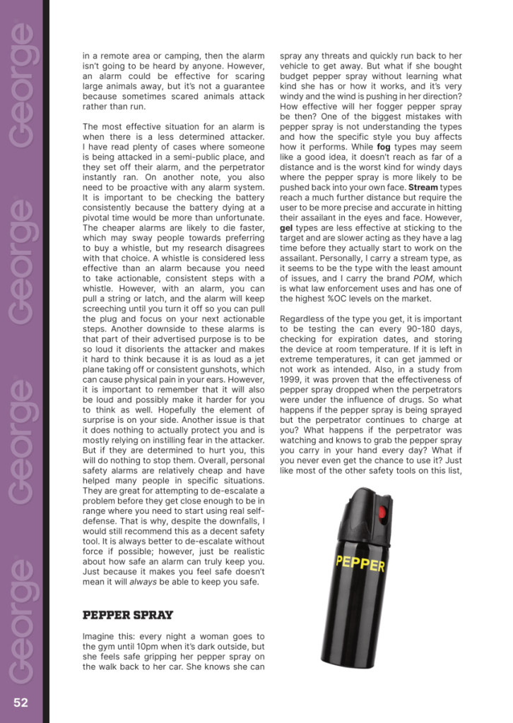 Price of Feeling Safe  at george magazine
