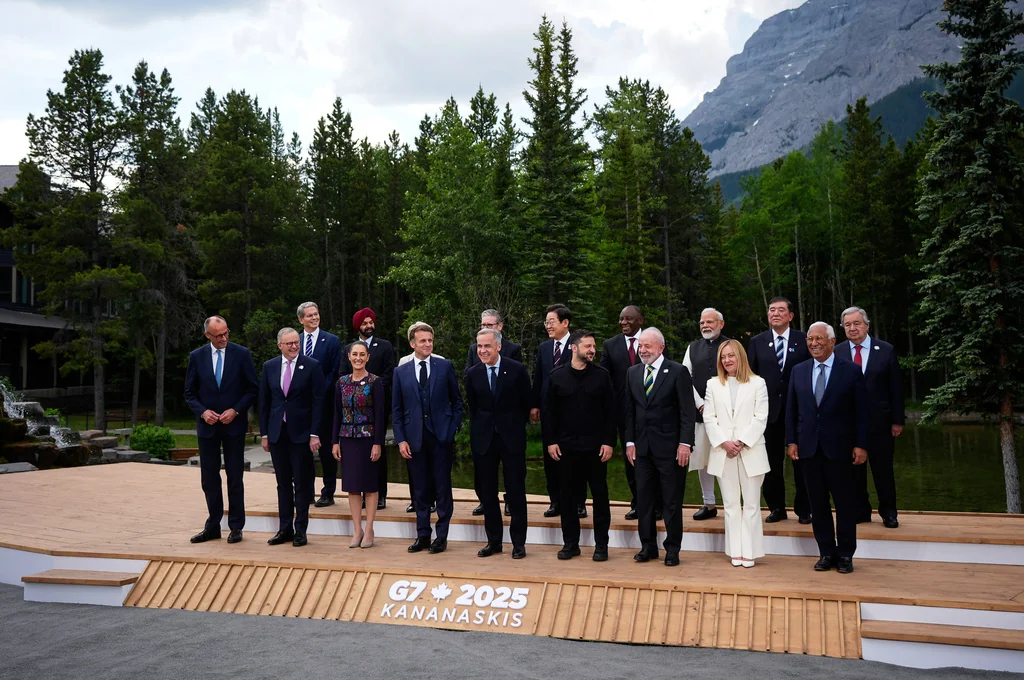 Remaining G7 leaders strain for united front in Trump’s absence from summit  at george magazine