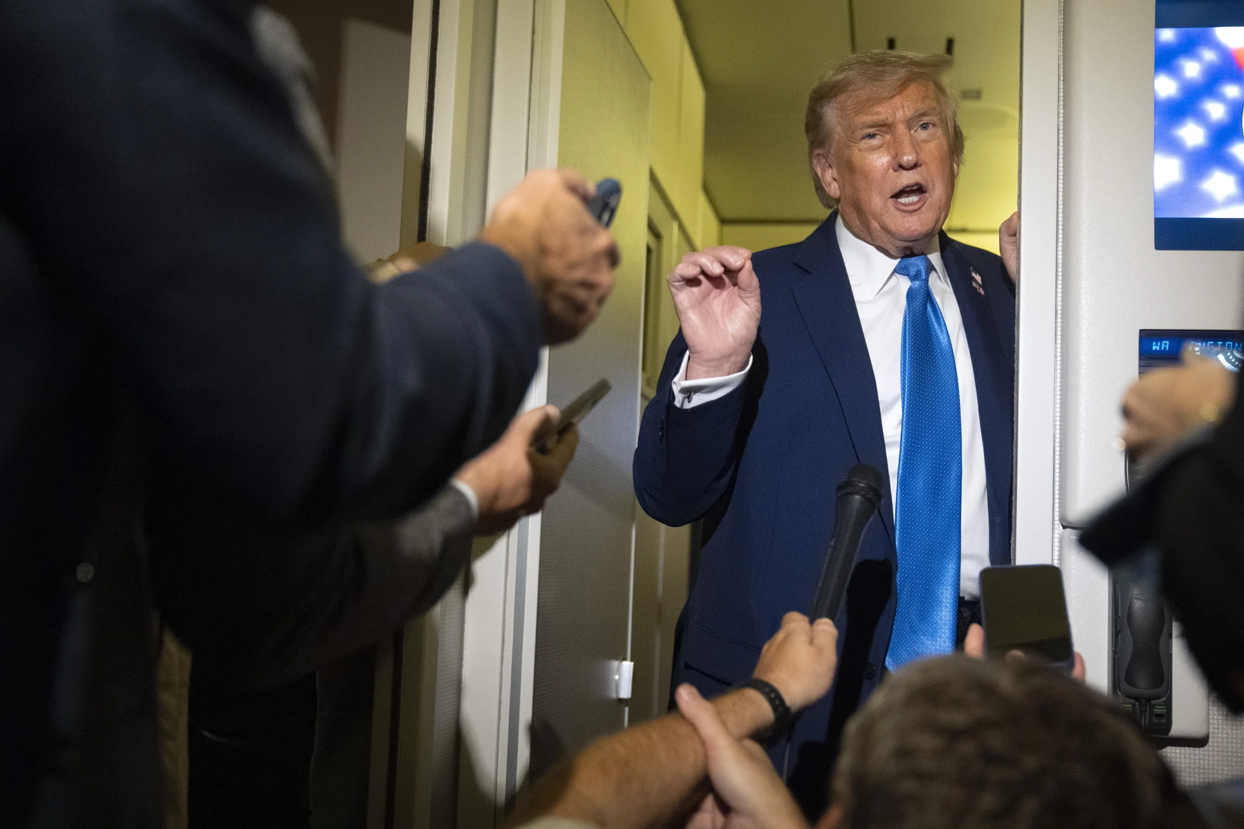Trump: ‘We now have complete and total control of the skies over Iran’  at george magazine