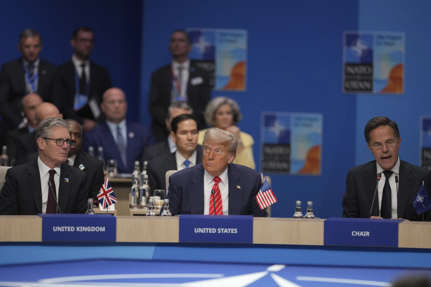 WATCH LIVE: Trump speaks to the press during NATO summit  at george magazine