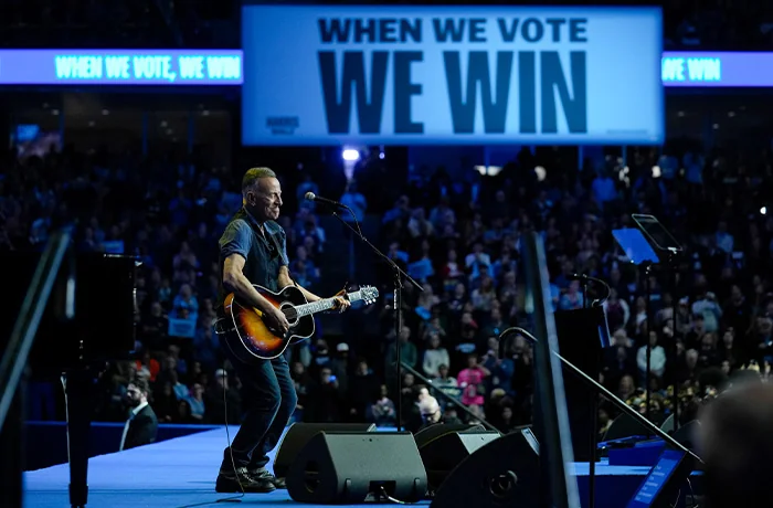 President Trump and music icon Bruce Springsteen are taunting each other. Who is winning?  at george magazine
