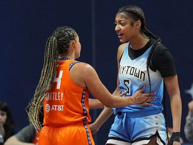 Angel Reese shoves Sun player after getting hair pulled going for rebound; secures first triple-double