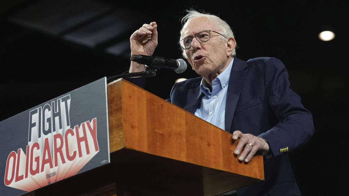 Watch: Bernie Sanders reacts to Trump's Iran strikes in real time at 'Fighting Oligarchy' rally  at george magazine
