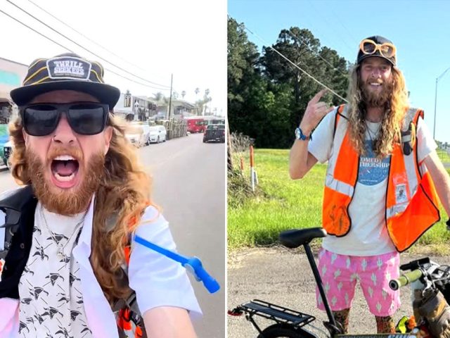 Comedian crosses America with miniature bike and massive dream: ‘Took 80 days’