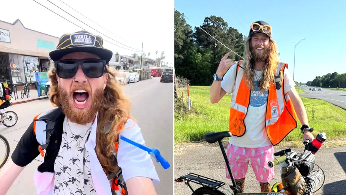 Comedian crosses America with miniature bike and massive dream: 'Took 80 days'  at george magazine