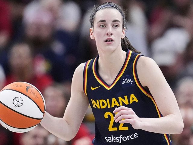 Caitlin Clark drains bucket to win Fever’s pregame halfcourt shot contest prize ahead of return from injury