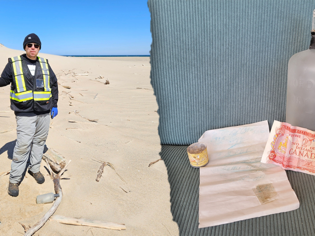 Message in bottle from 1983 washes up on remote island with historical contents intact