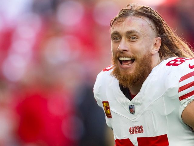 49ers’ George Kittle catches passes at Tight End University after historic contract extension