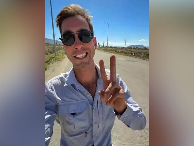 American cyclist’s global adventure derailed when ‘bombs started falling’ in Iran