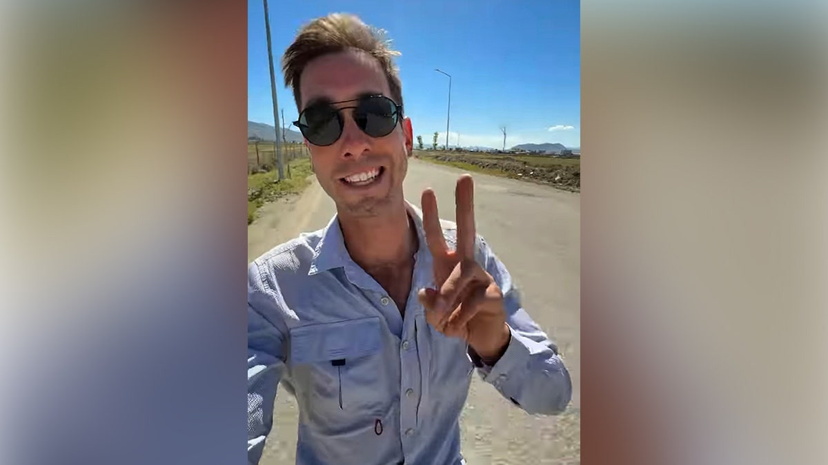 American cyclist's global adventure derailed when 'bombs started falling' in Iran  at george magazine