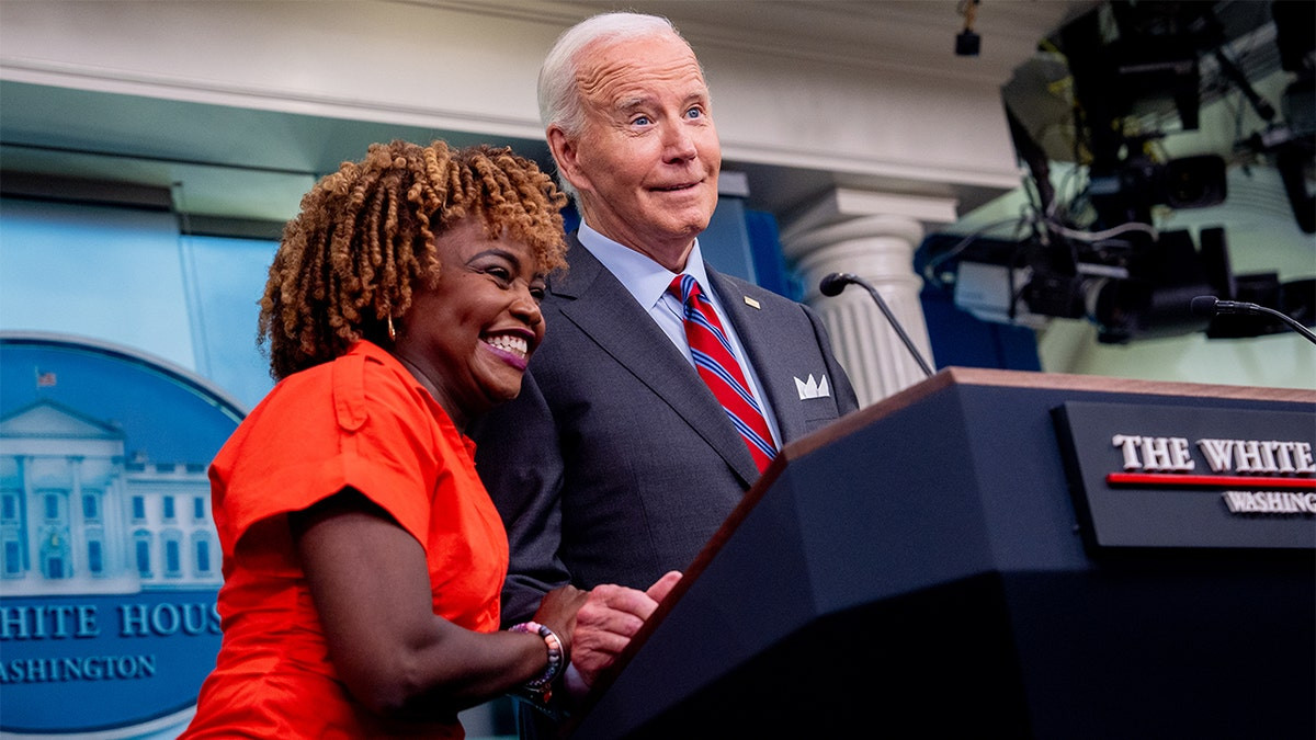 Karine Jean-Pierre abandons Dems after years fiercely defending Biden policies  at george magazine