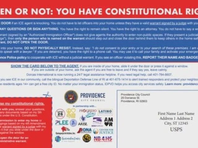 Providence City Council approves mailers teaching residents how to resist ICE operations