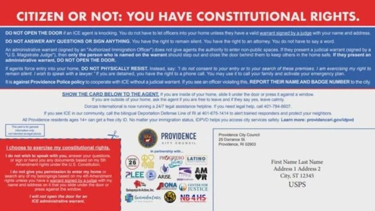 Providence City Council approves mailers teaching residents how to resist ICE operations  at george magazine