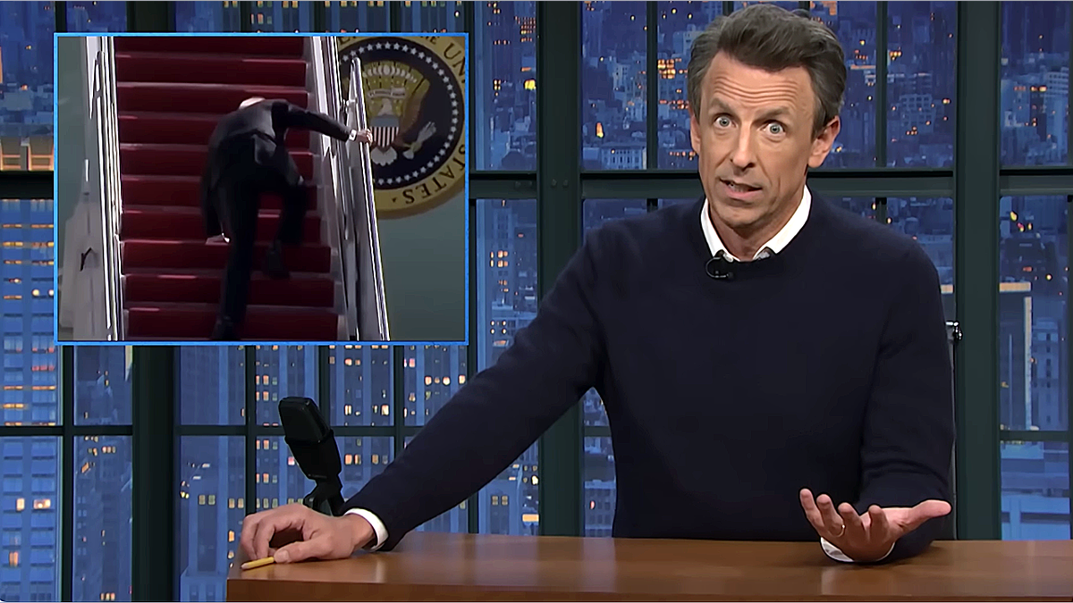 Seth Meyers mocks media frenzy over Biden 'cover-up,' says his age was 'worst-kept secret'  at george magazine