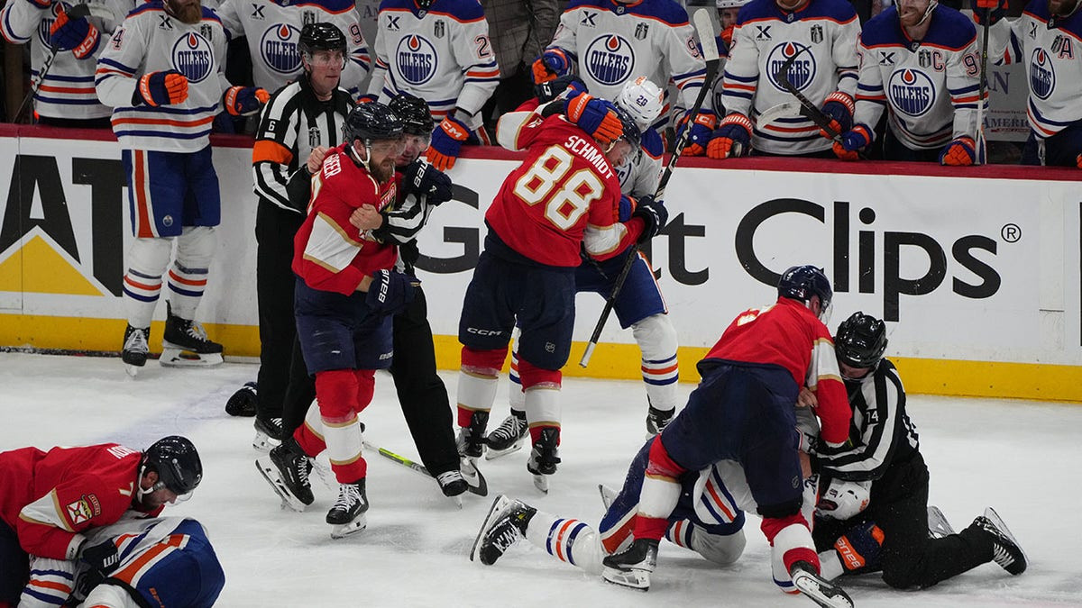 Panthers and Oilers engage in all-out brawl as Florida takes control of Stanley Cup Final in Game 3 victory  at george magazine