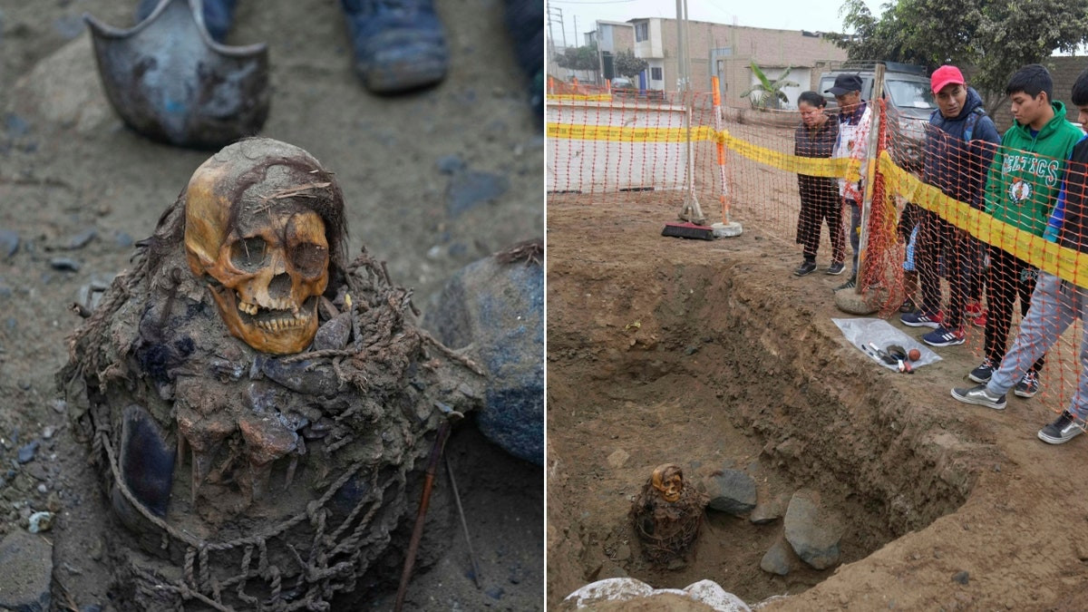 Utility workers digging trenches stumble upon 1,000-year-old mummy with intact hair  at george magazine
